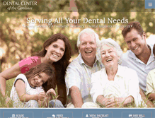 Tablet Screenshot of dentalcenterofthecarolinas.com